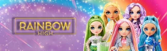 RAINBOW HIGH JUNIOR PJ PARTY W PIŻAMIE VIOLET WILLOW Materiał plastik tkanina