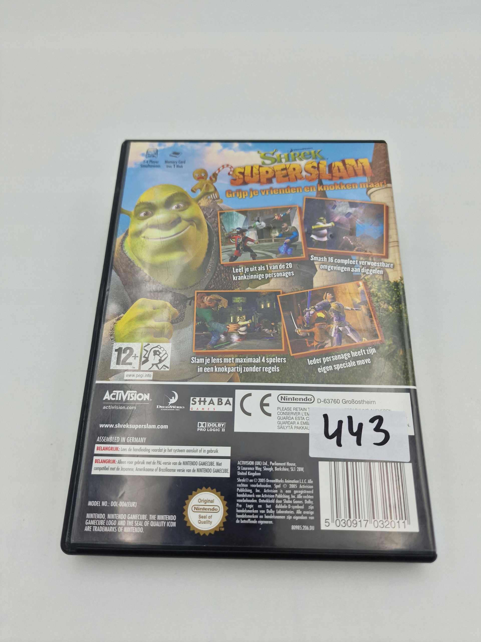 NINTENDO GAMECUBE SHREK SUPER SLAM Platforma Nintendo GameCube