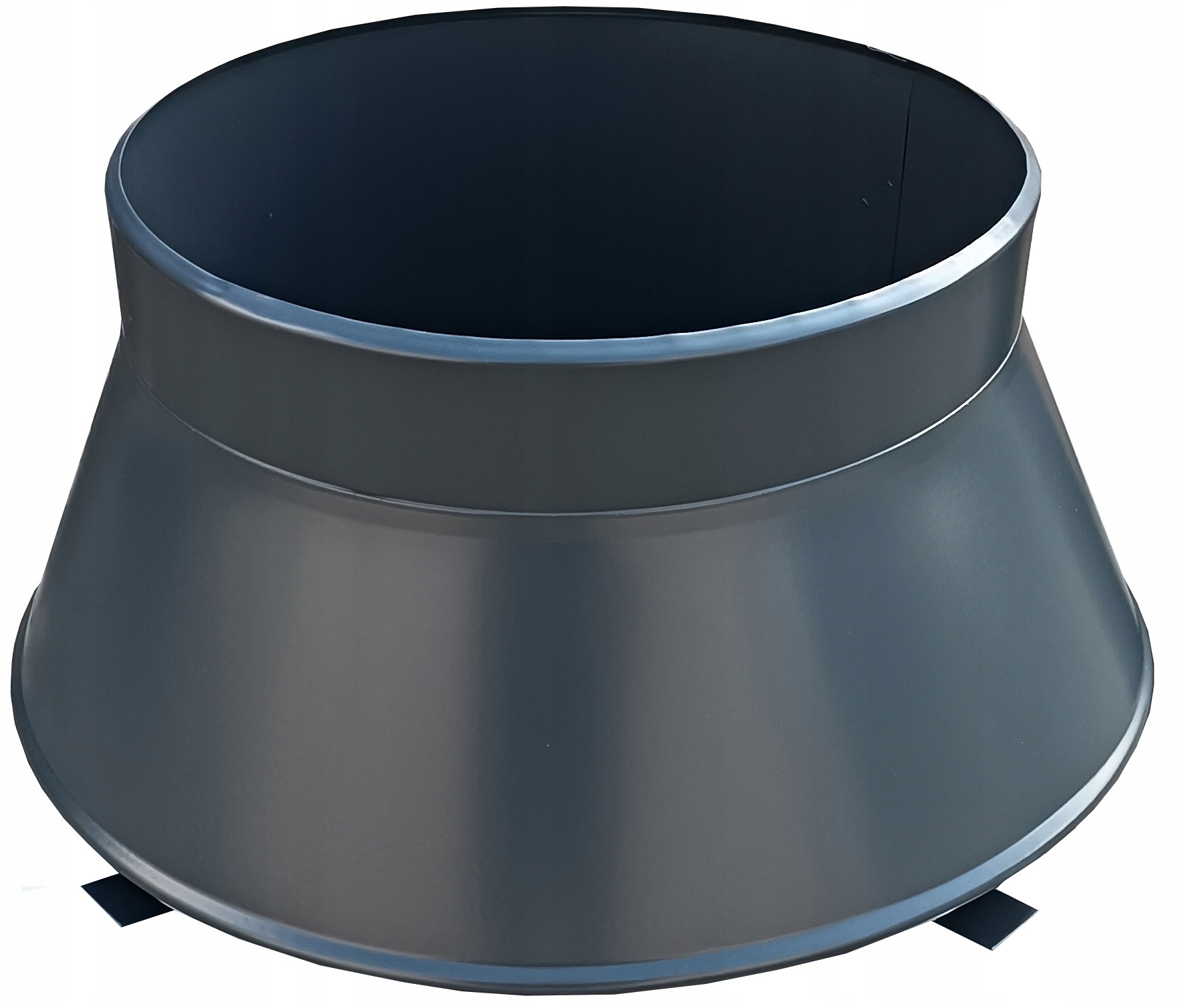 Stożek Zakończenie Komina Dyfuzor Daszek Systemowy 200 Kwas Grafit Antracyt