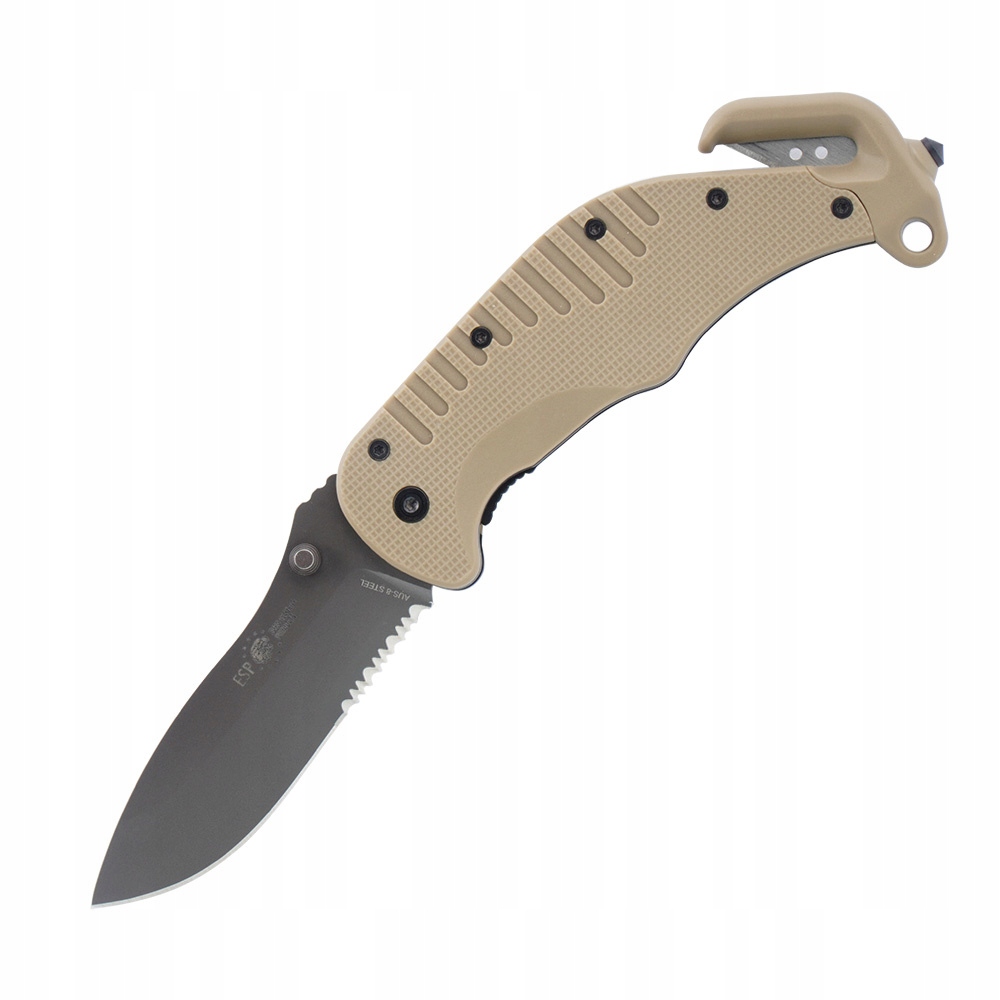 Esp Nóż ratowniczy Rescue Knife Ostrze Combo Khaki