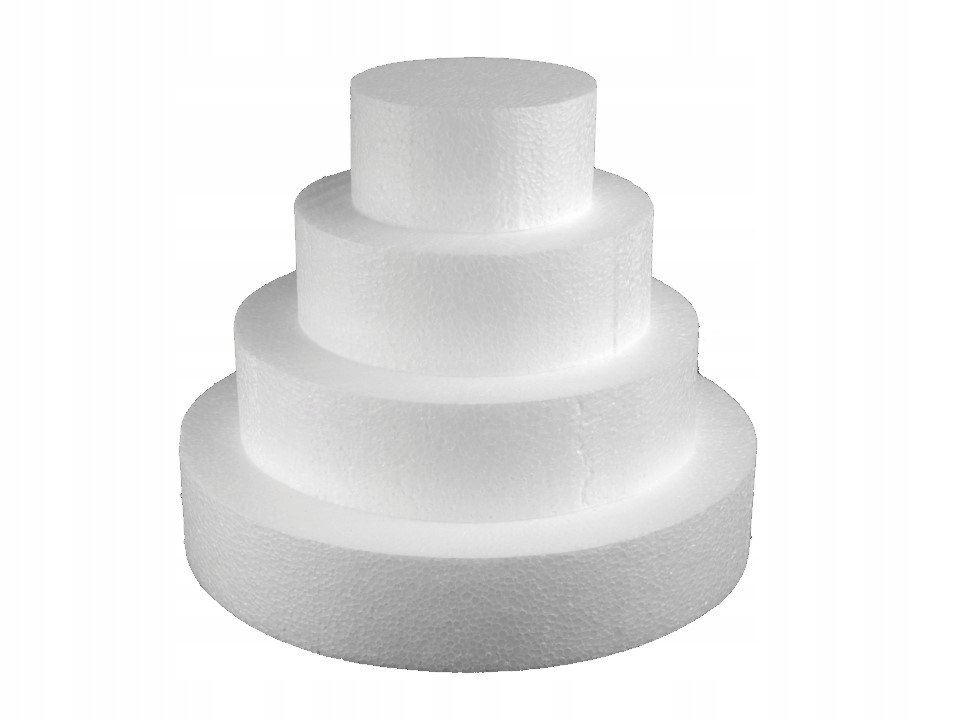 Styropianowa atrapa tortu 12-14-16-18 cm wys. 5 cm