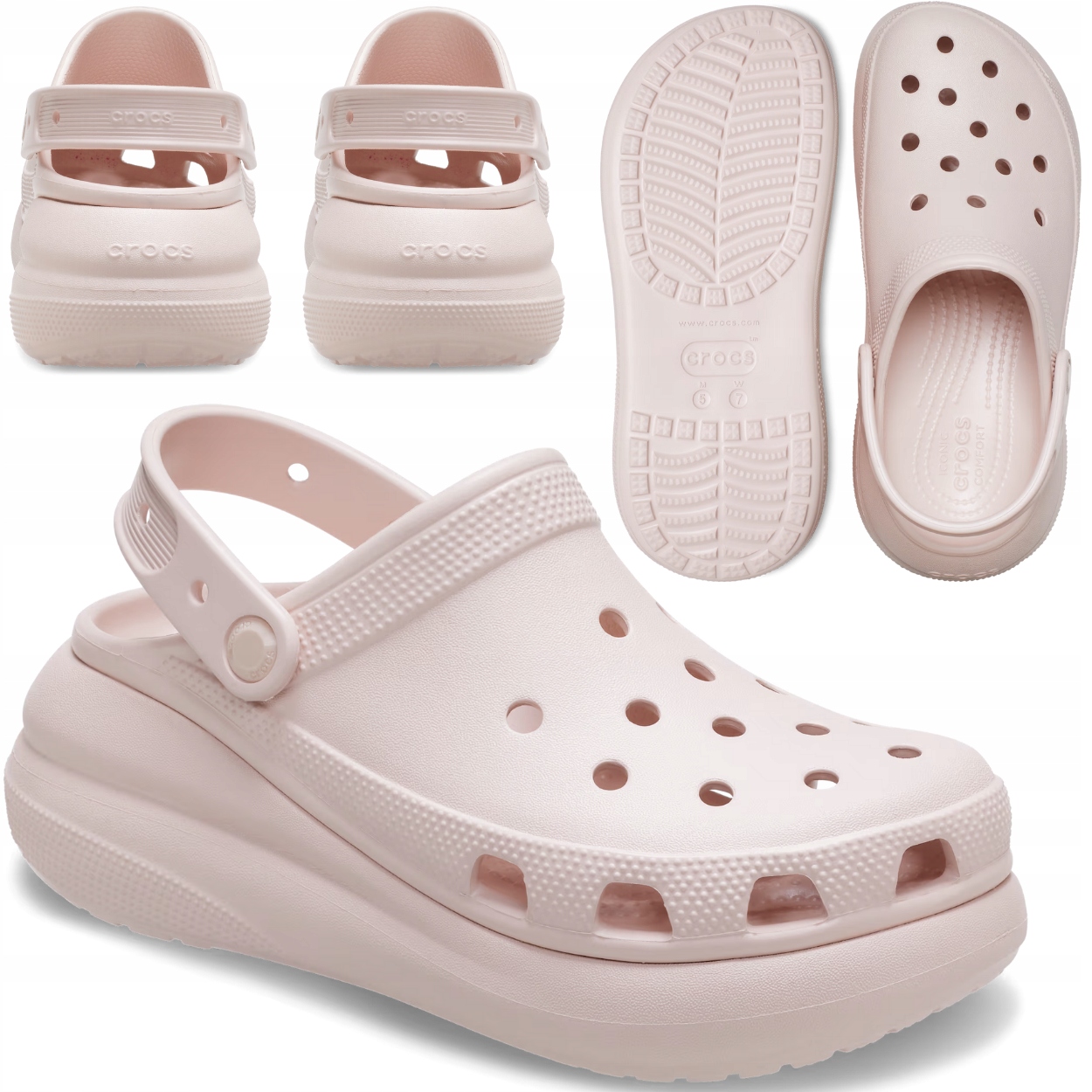 Crocs Dámské Chodítka Na Platformě Pěnové Nazouváky Crush Clog vel. 41-42