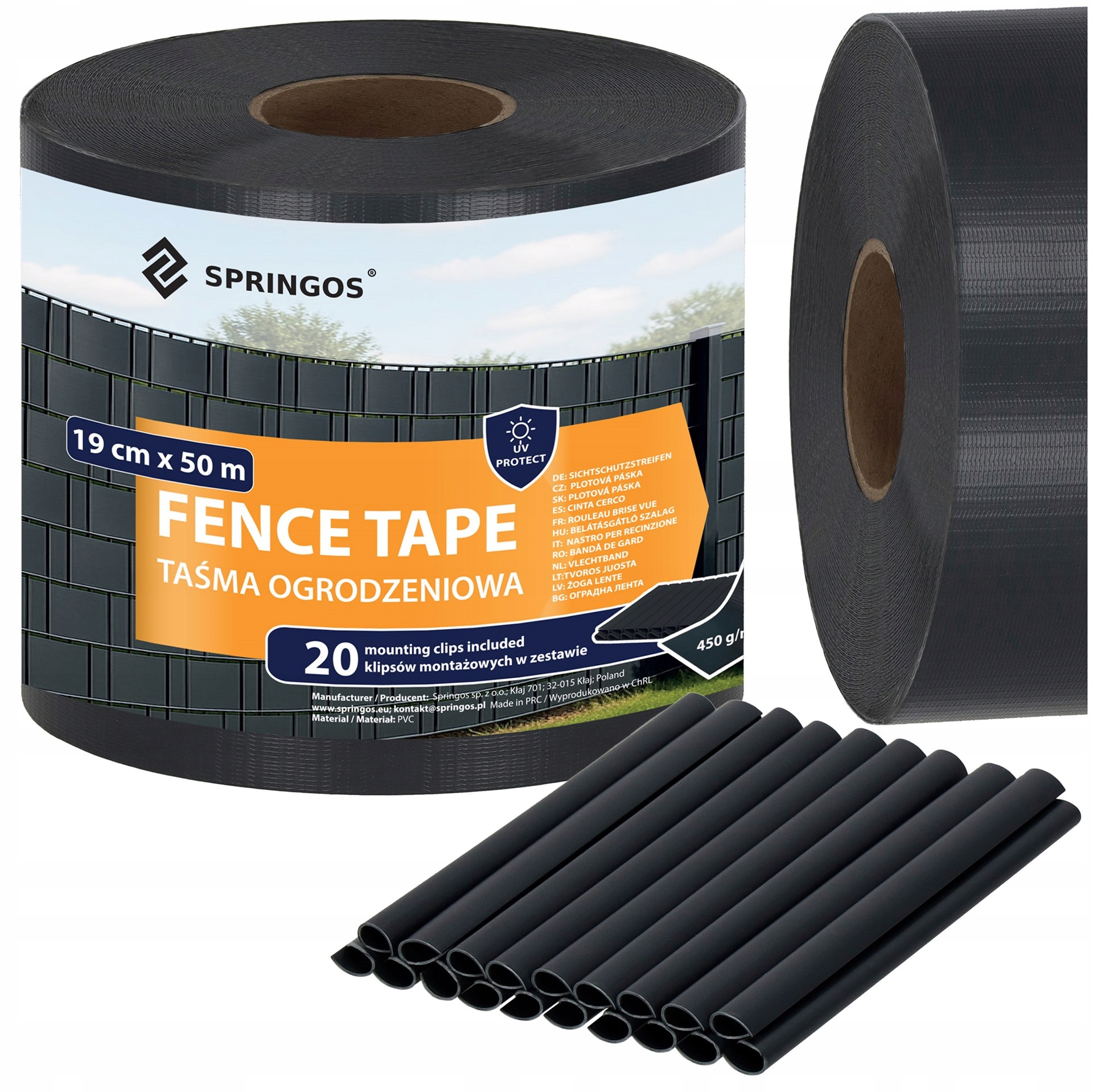 Stínící Panelové Pásy 19x50 m Antracit Kryt Na Oplocení Panelové Pvc Klipy