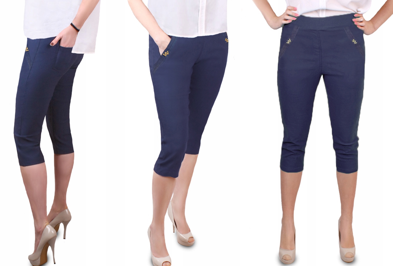 

Spodnie Rybaczki jeans Spodenki c.nieb. 1330 42/44