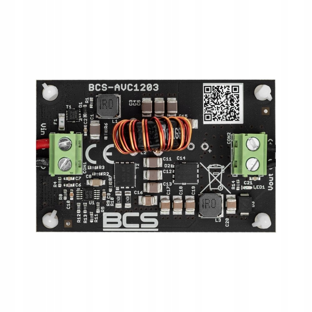 Przetwornica BCS-AVC1203 DC/DC Power Otwory Montażowe Bcs