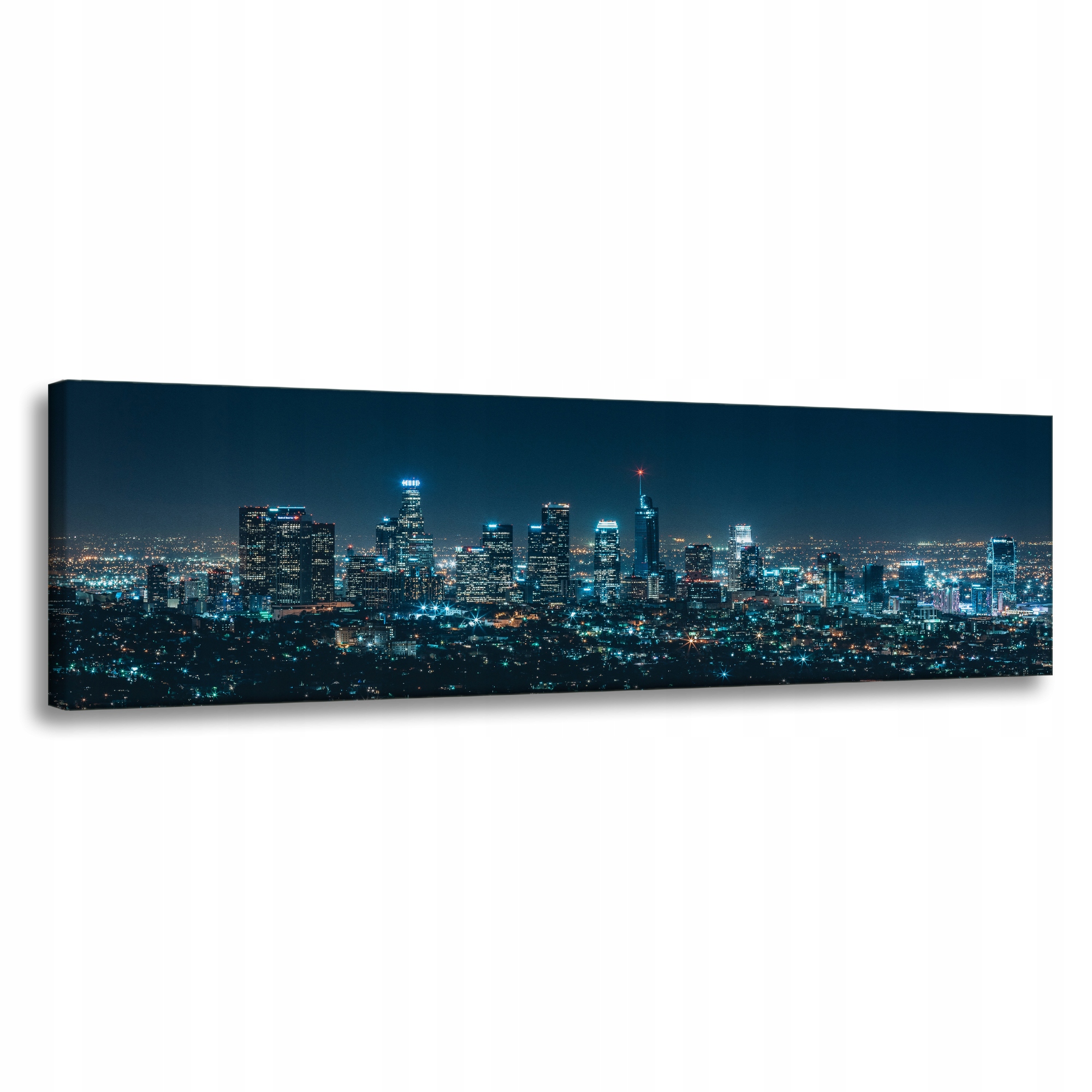 Obraz na plátně Architektura Los Angeles v noci Usa Státy Amerika 135X45 cm