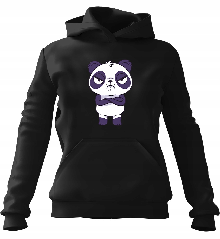 pánská mikina s kapucí Panda Foch Černá M pro muže, muže a muže