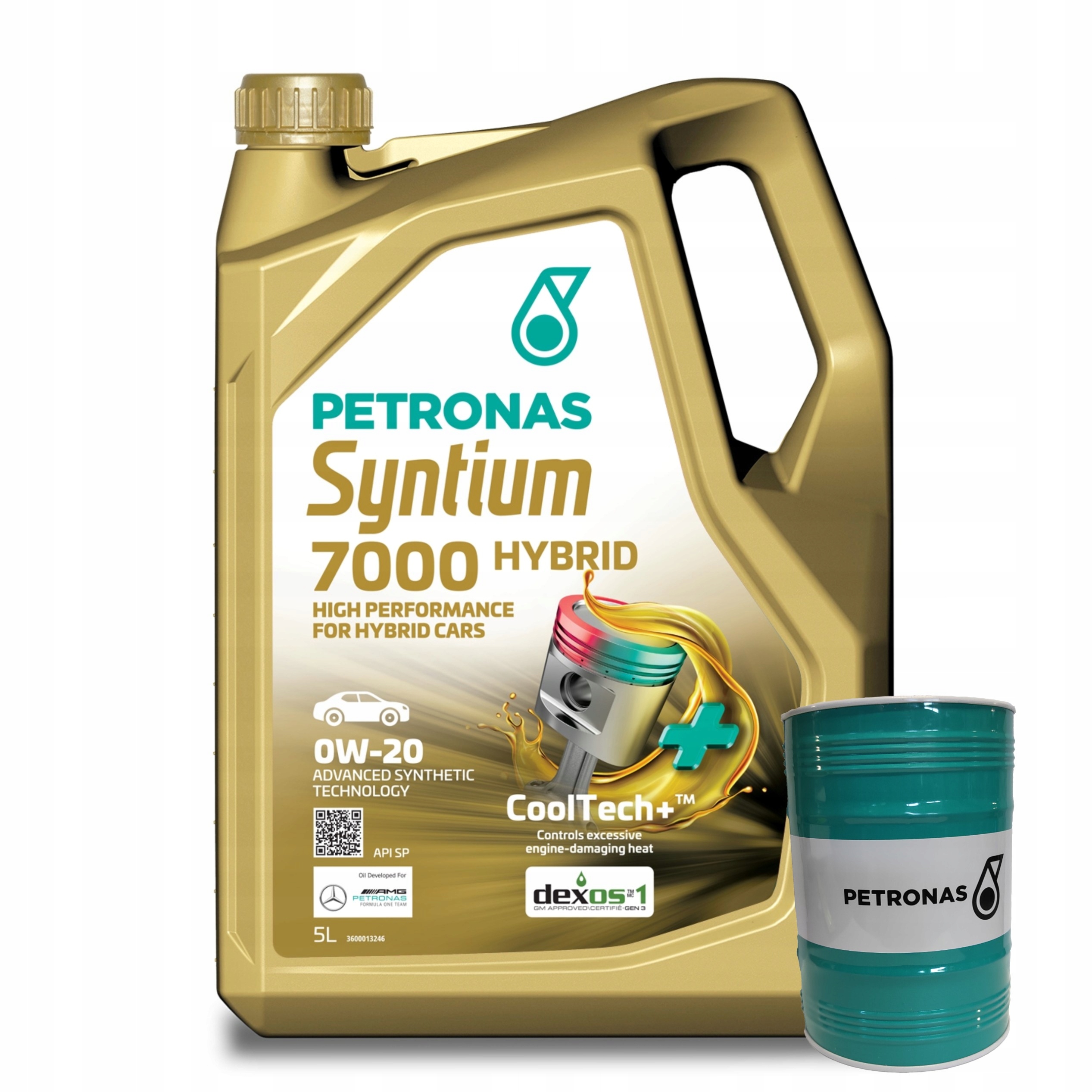 Motorový olej Petronas Syntium 7000 Hybrid 0W-20 5L Pokladnička Zadarmo
