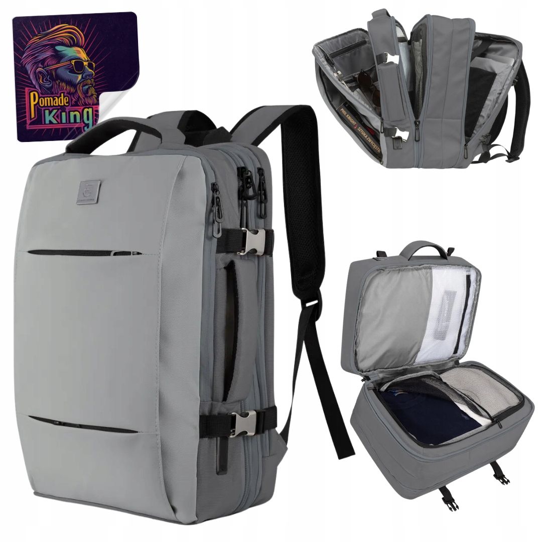Batoh Do Letadla James Hawk Travel Backpack Barva Šedá