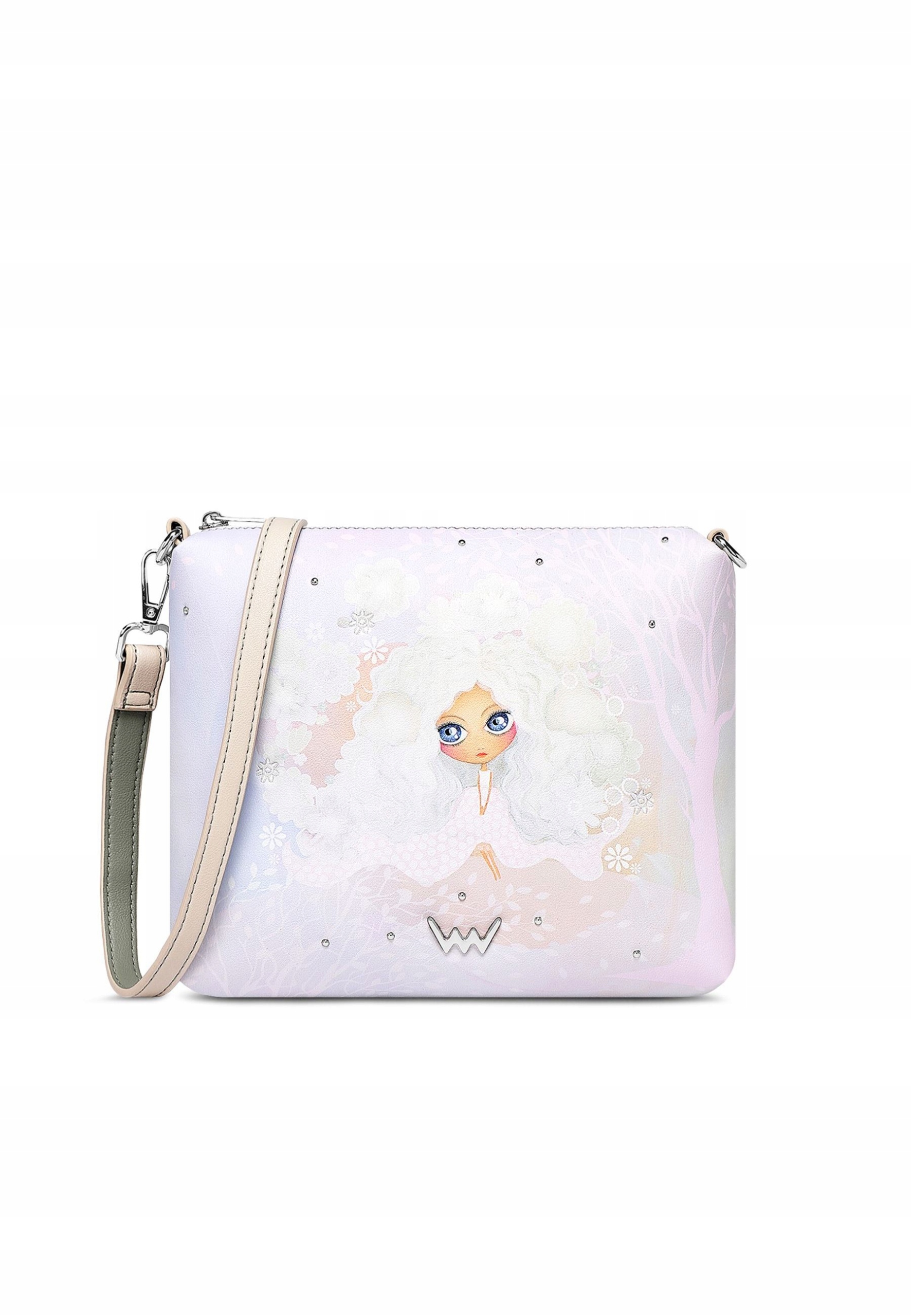 Dámská crossbody kabelka Vuch Vushie Anastasia bílá koženková