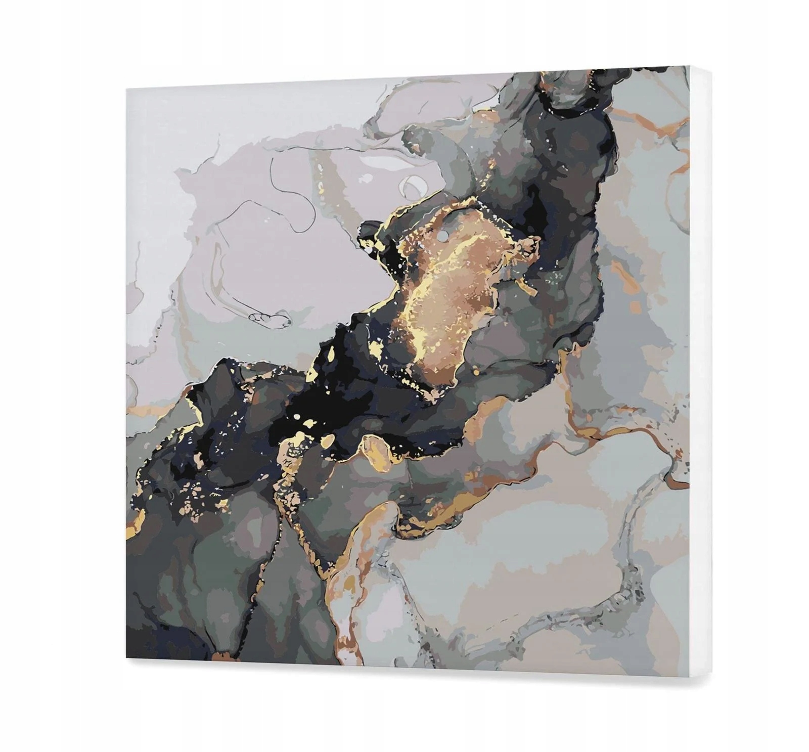 Zlatý mramor Obraz pro malování podle čísel 60x60