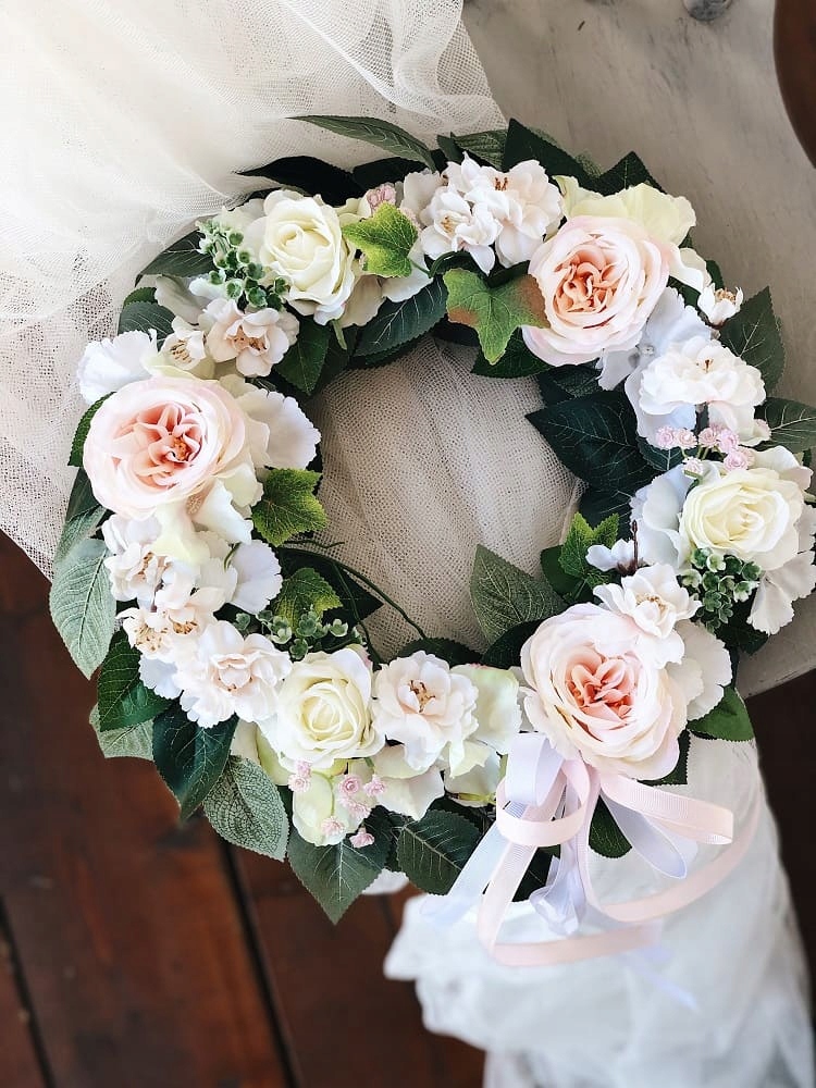 WIANEK KWIATOWY WIOSENNY NA DRZWI STROIK WIENIEC Marka inna