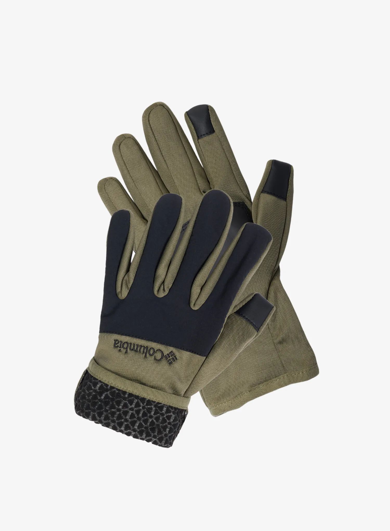 Rukavice na telefon Columbia Arctic Crest Glove stone green/black M