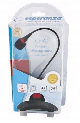 Czuły Mikrofon Stojący Biurowy Wejście 1x JACK Do Komputera Laptopa Model EH130