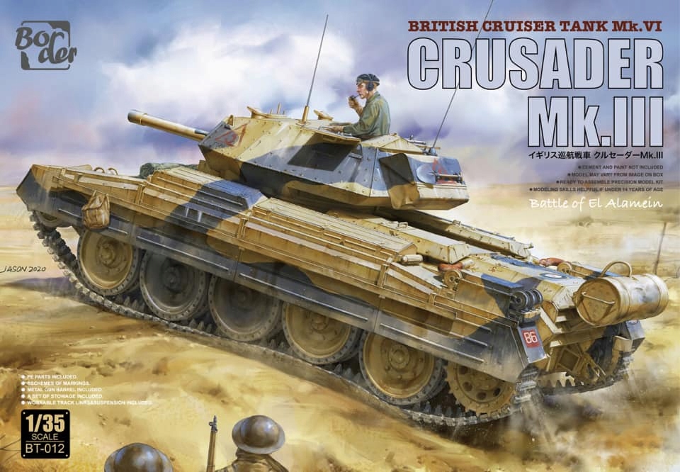 Border Model BT-012 Britský tank Crusier Mk.VI Crusader Mk.III