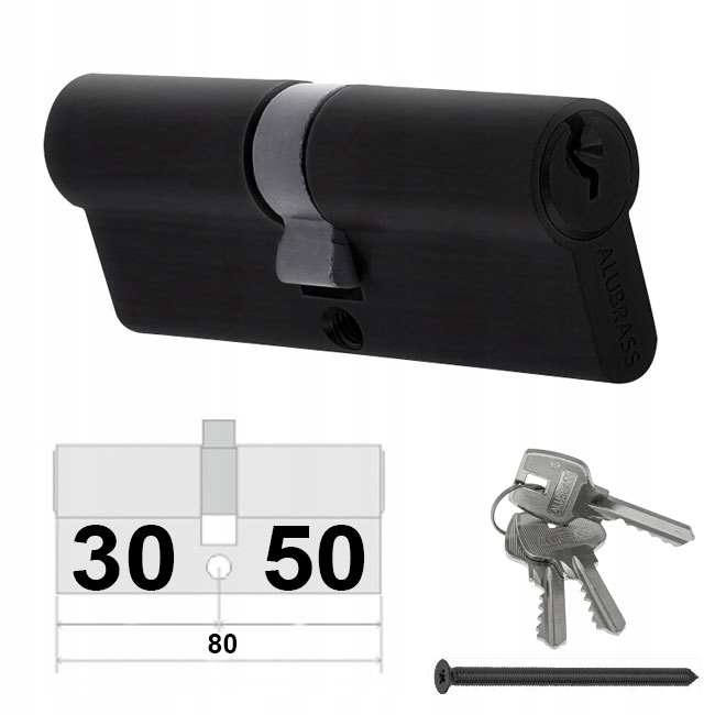 WKŁADKA CZARNA 30/50 ALUBRASS