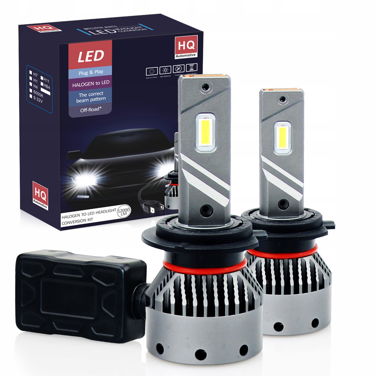 Set H7 Led pre Opel Škoda Mercedes Bmw 45W E-Vision Canbus 12000 lumen