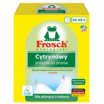 

Frosch proszek do prania tkanin białych cytrynowy