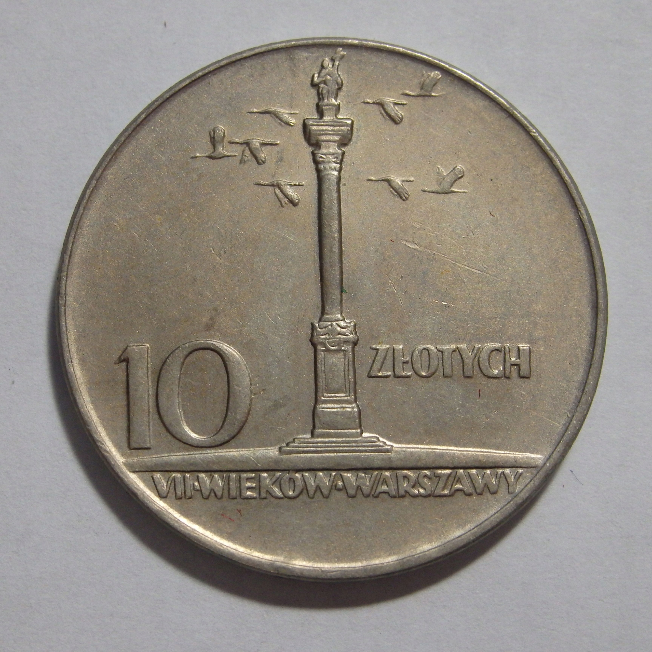 10 zł, Kolumna Zygmunta, 1966r. M1608