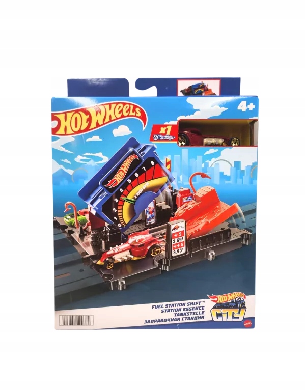 Hot Wheels Stacja Benzynowa + Autko