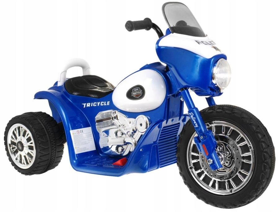 

Chopper Policja Motor na Akumulator skuter motorek