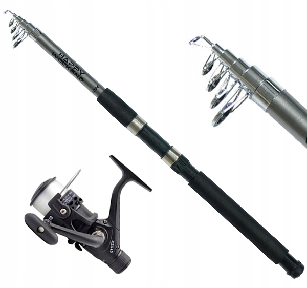 Rybářský set Rybářský prut Jaxon 2,1 5-25 g Hw naviják s navinutou strunou