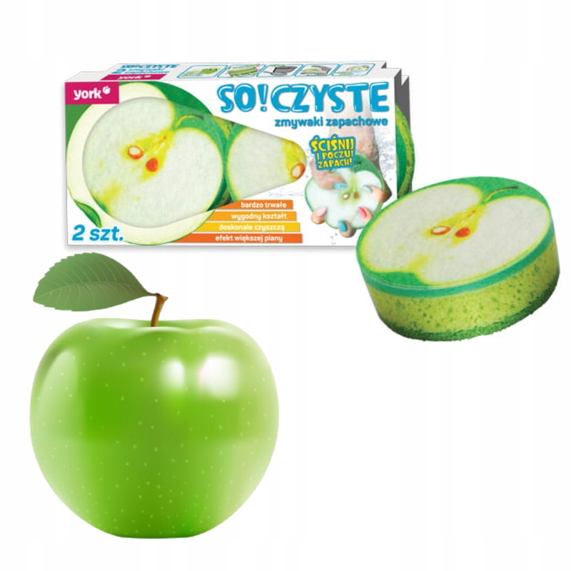 

Zmywaki Kuchenne Zapachowe Jabłkowe 2SZTUKI Jabłko