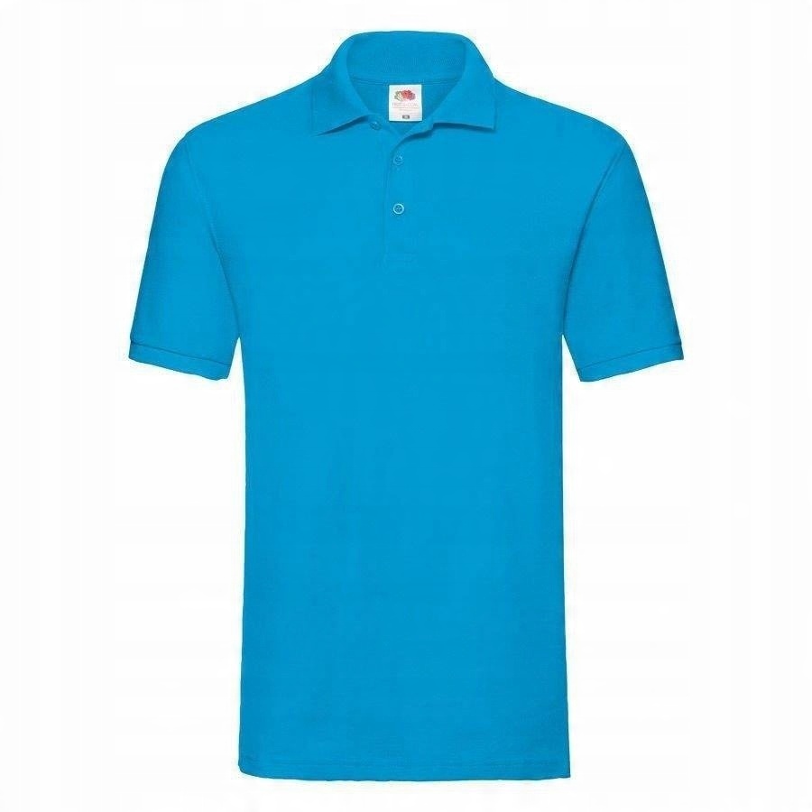 

Męska koszulka polo Fruit Premium azurowa 3XL