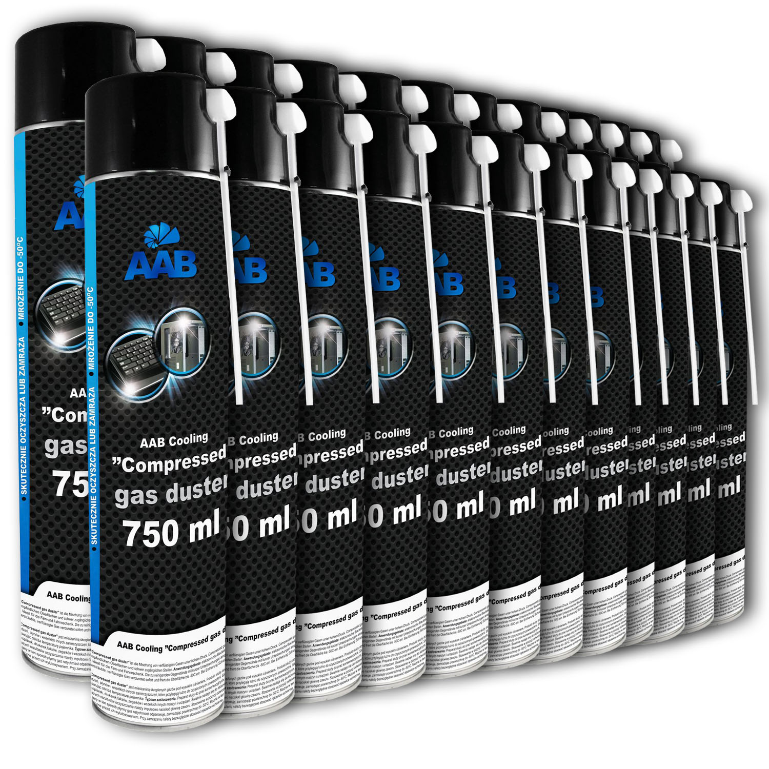 

24x Aab Cooling Sprężone Powietrze 750ml+ 48xRURKA