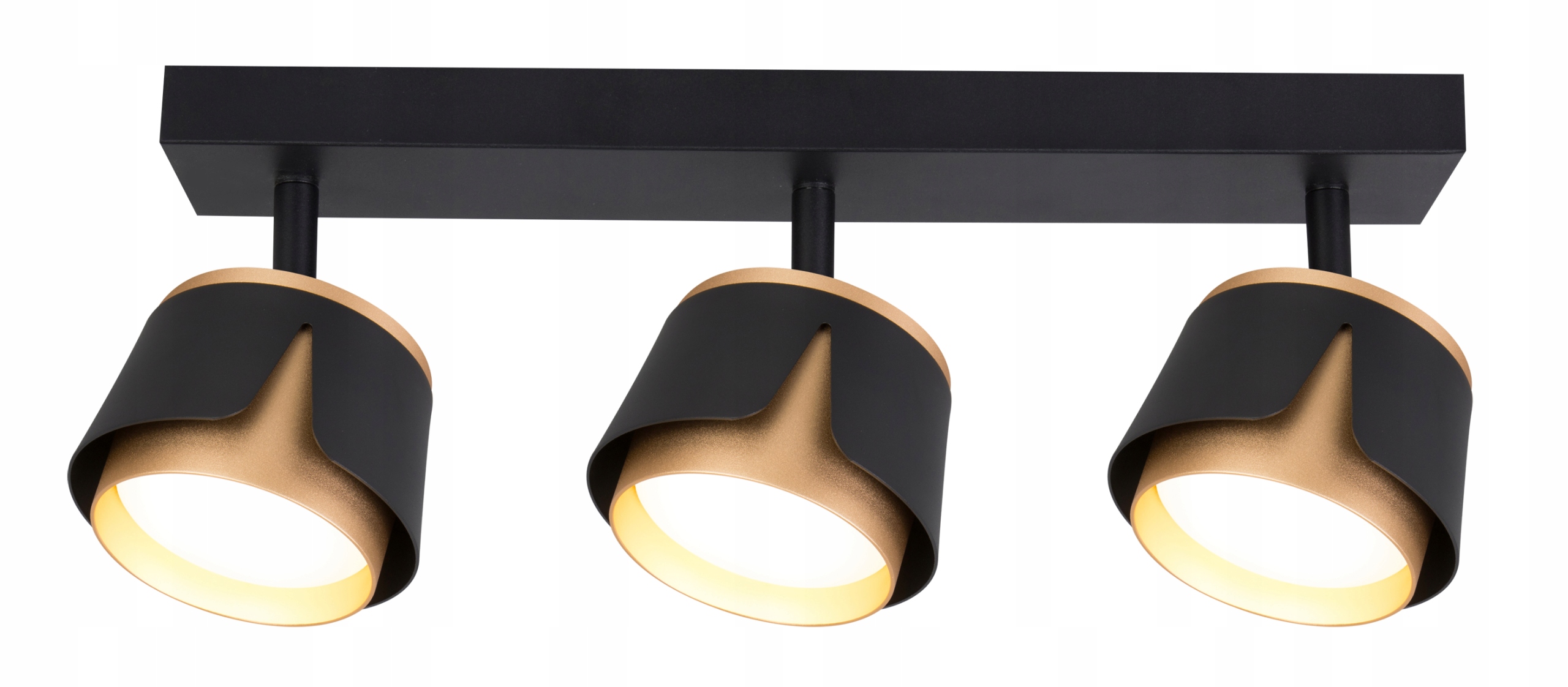 Závěsné stropní svítidlo spotová pohyblivá tuba černo-zlatá Zuo 3 GX53 Led