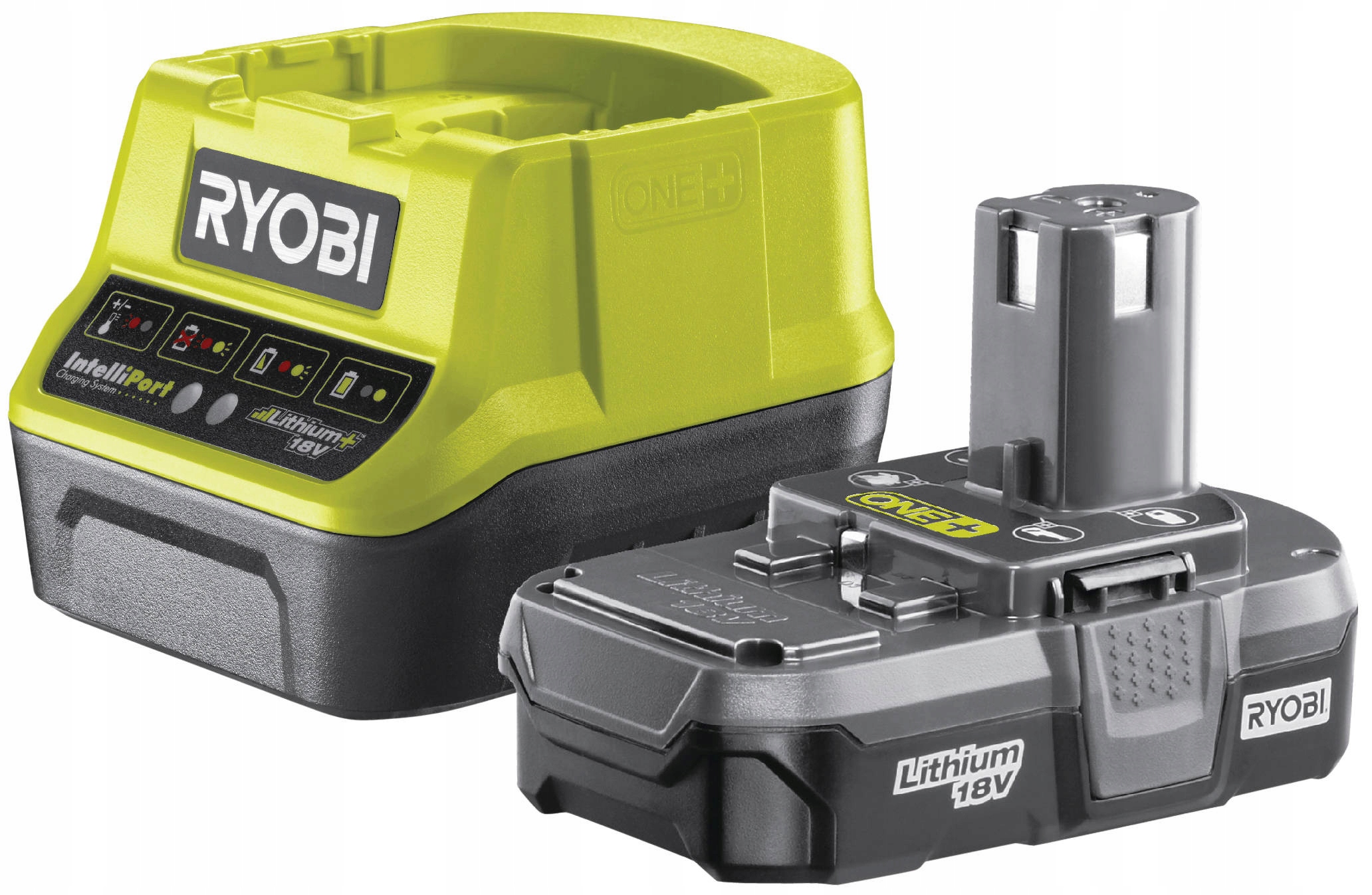 RYOBI 18V 1.3 AH АККУМУЛЯТОР + ЗАРЯДНОЕ УСТРОЙСТВО RC18120-113