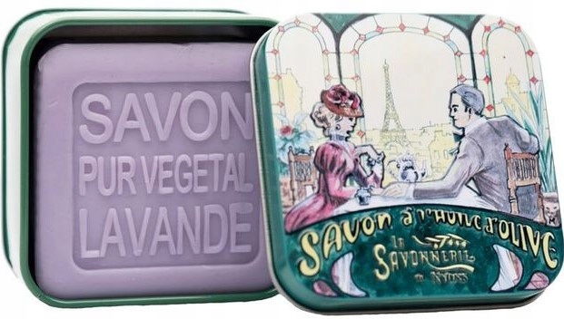 Marseillské mýdlo La Savonnerie de Nyons Lavande Lawenda Box Večeře 100 g