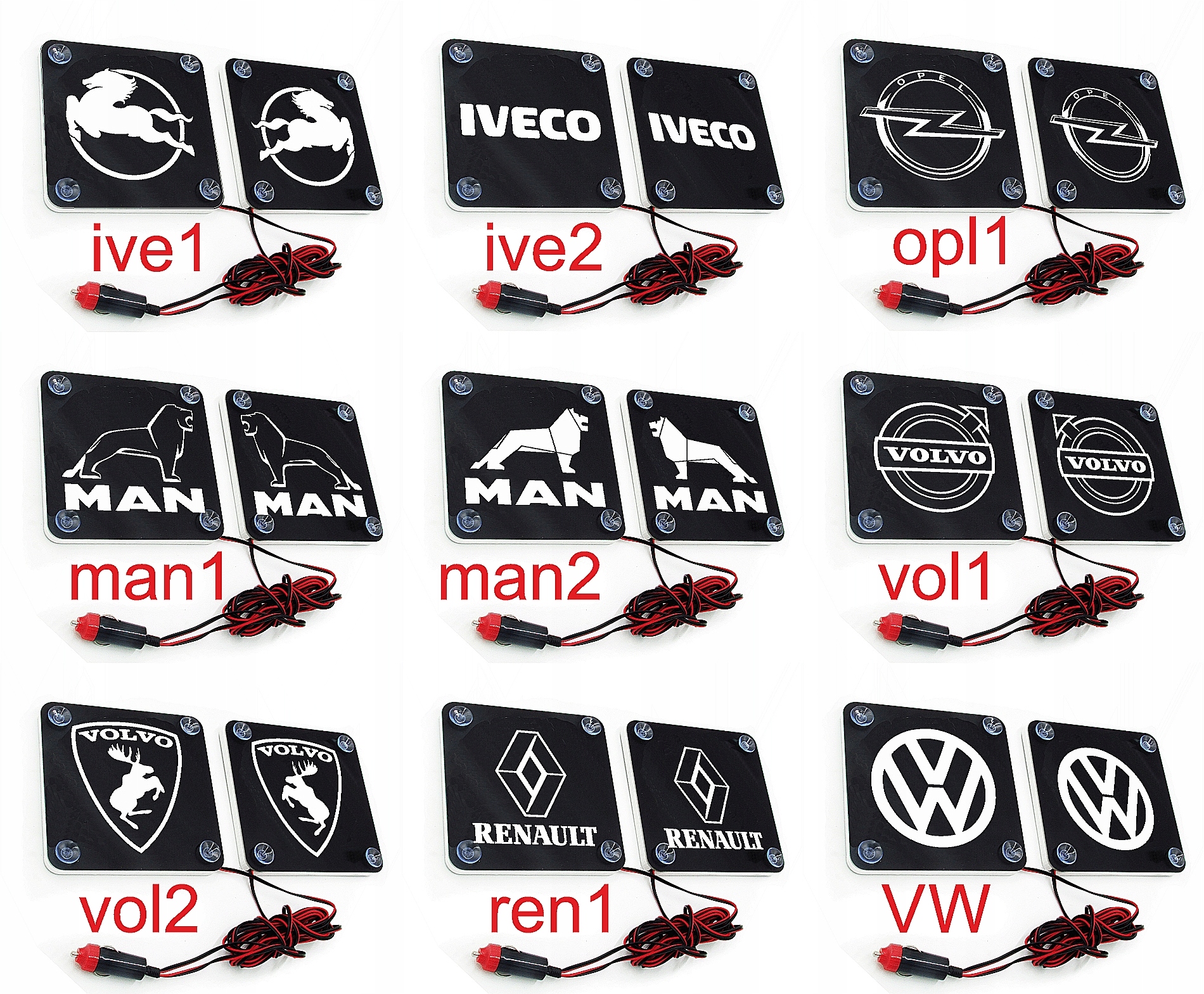 Tabliczka LED narożnikowa SCANIA MAN VOLVO inne Producent bez marki