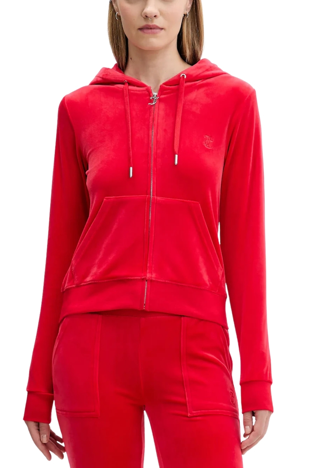 Juicy Couture Červená dámská mikina Robertson Hoodie M