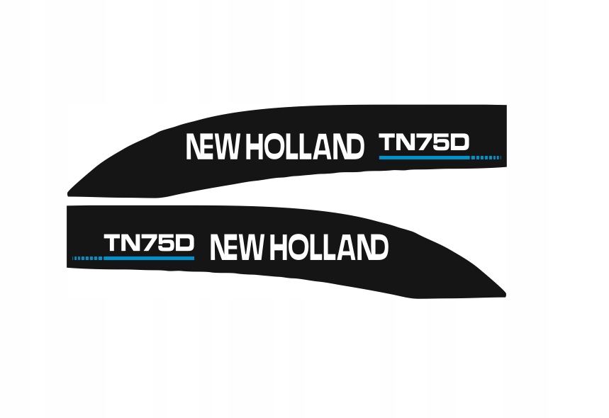 Samolepky s nálepkou New Holland TN75D