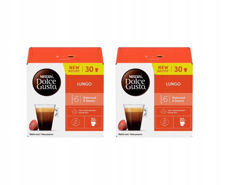 Kapsułki Nescafe Lungo do ekspresu Nescafe Dolce Gusto 2x30szt.