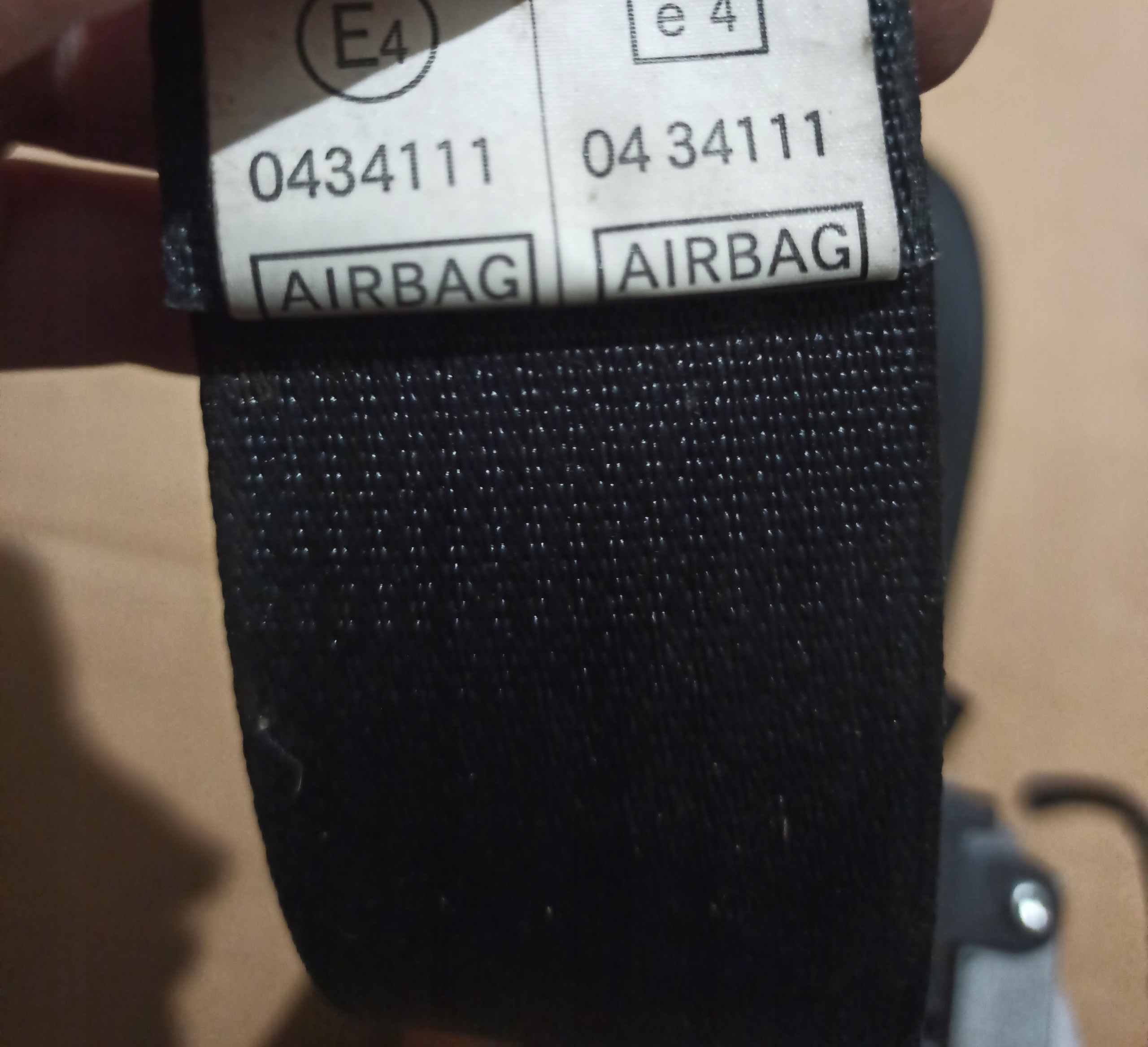tension belt safety right front OPEL VECTRA C