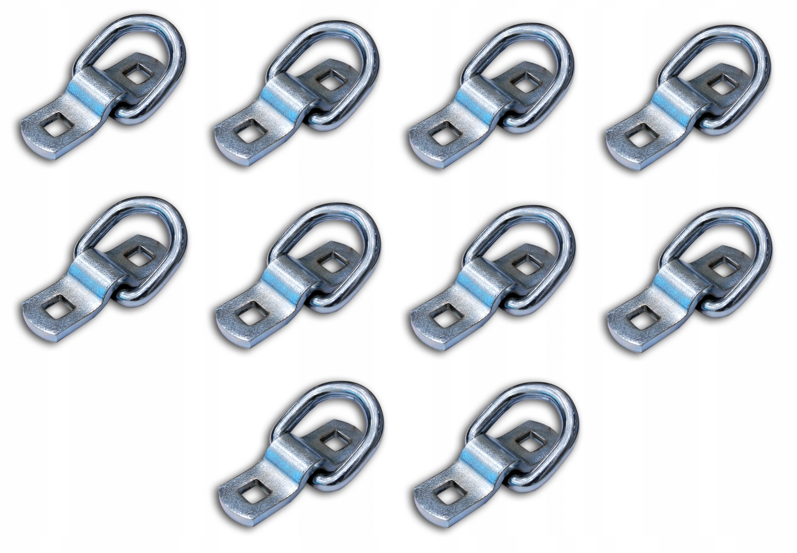 Uchwyt podłogowy 2,5 tony mocowanie na pasy transportowe 10szt