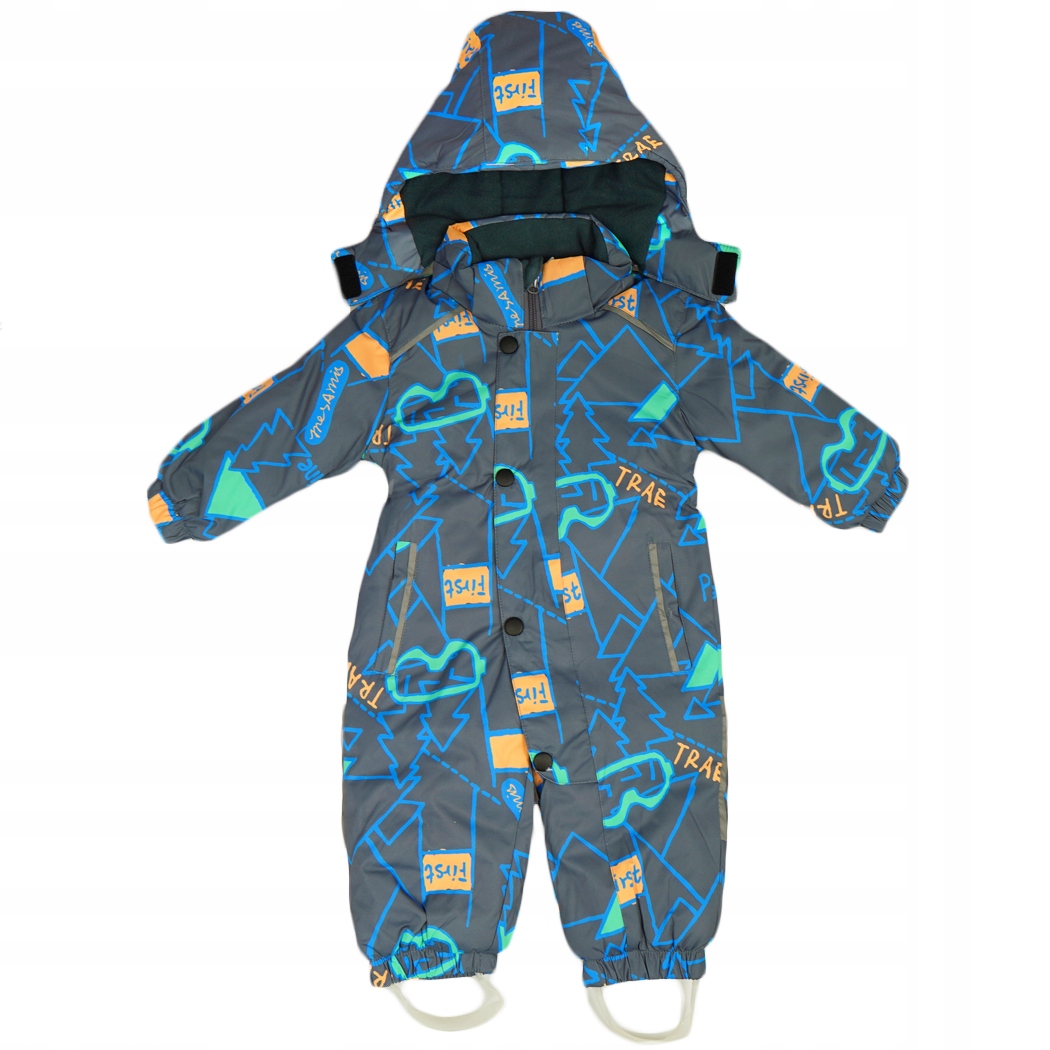 

Zimowy Kombinezon 1cz. First Gogle grafit r.80