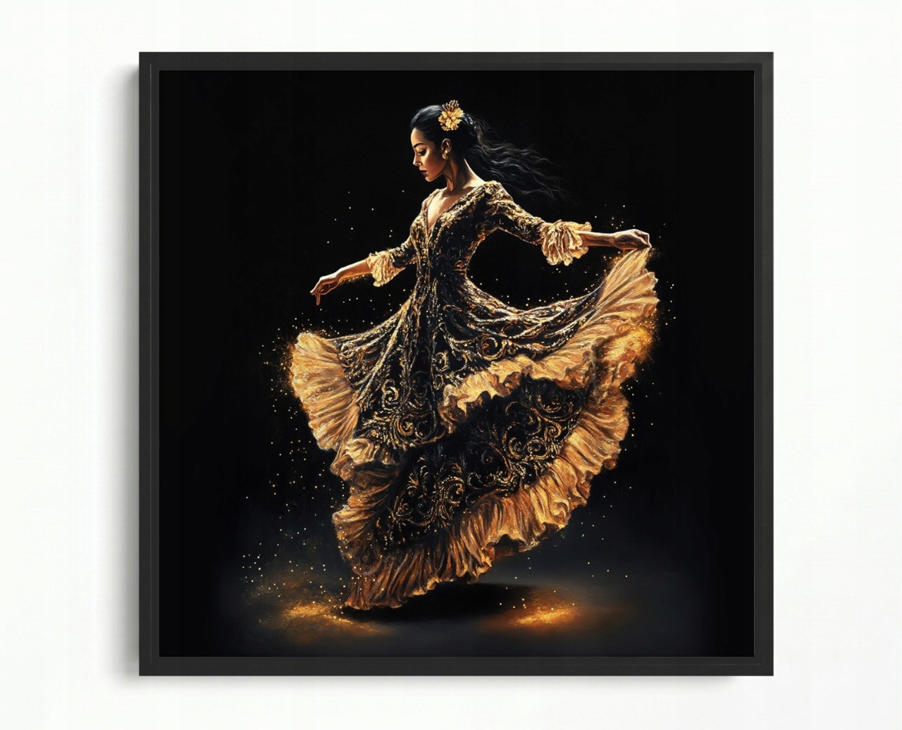 Obraz Rám American Box Žena Tanečnica Flamenco Pasja Španielsko 60x60