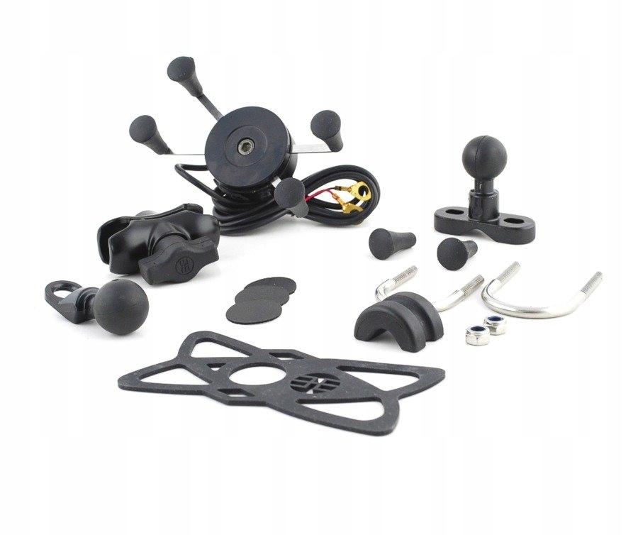 Uchwyt na telefon smartphone LEOSHI ladowarka USB