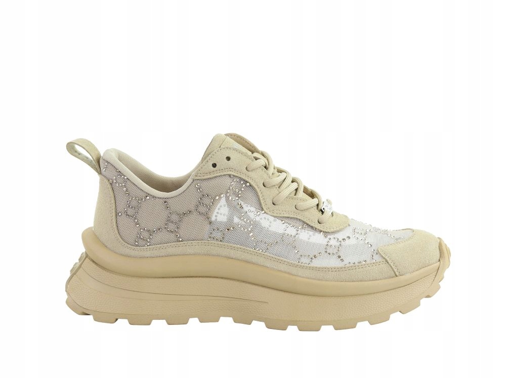 Béžové dámské tenisky se síťkou Goe 2N4042 r37