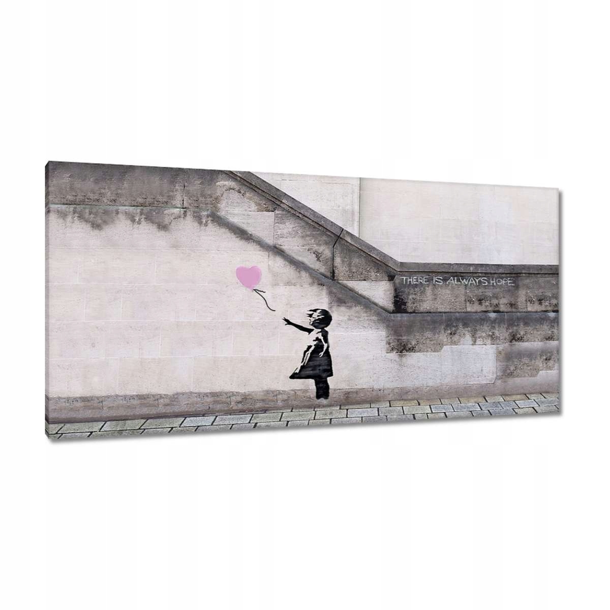 Obrazy 115x55 Banksy Balonek Dívka