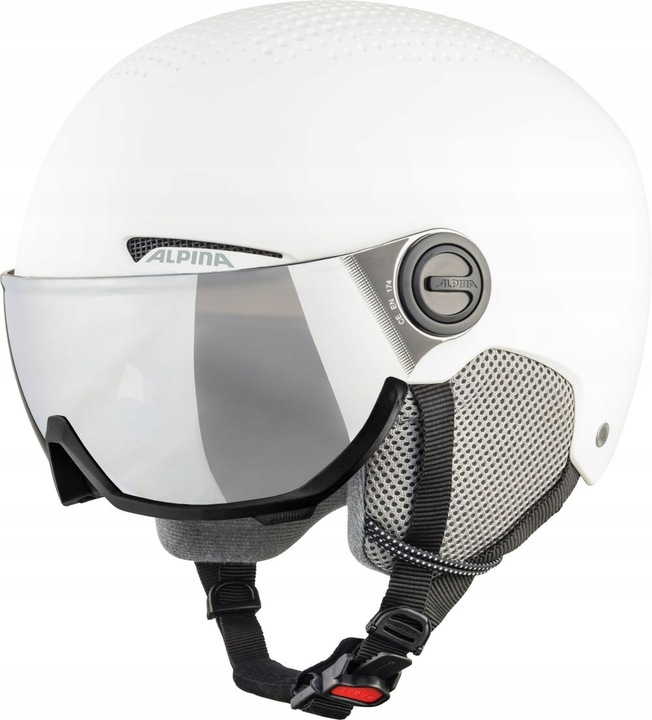 Lyžařská přilba Alpina Arber Visor Q-Lite White Matt S 51-55 cm