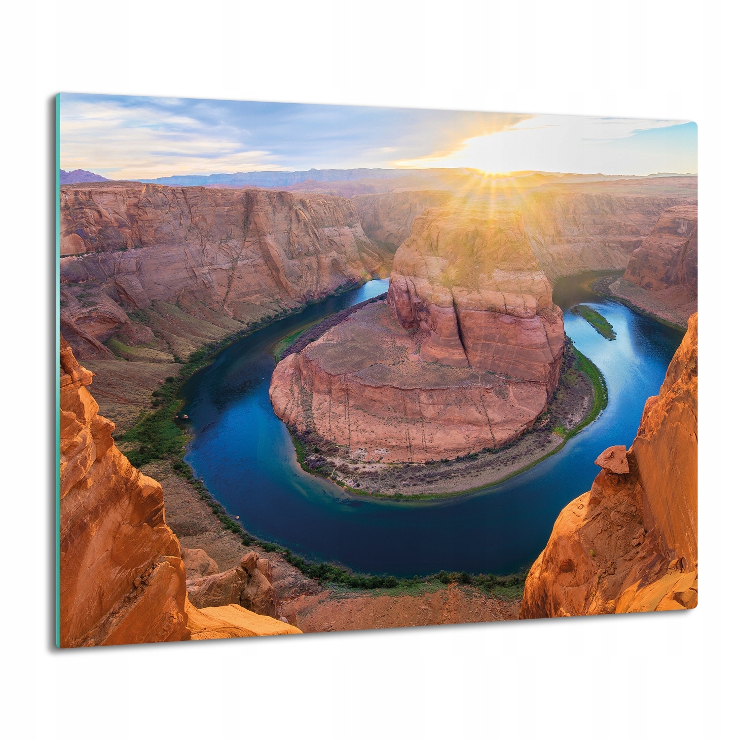 skleněná deska splashback Skály kaňon řeka 60x52