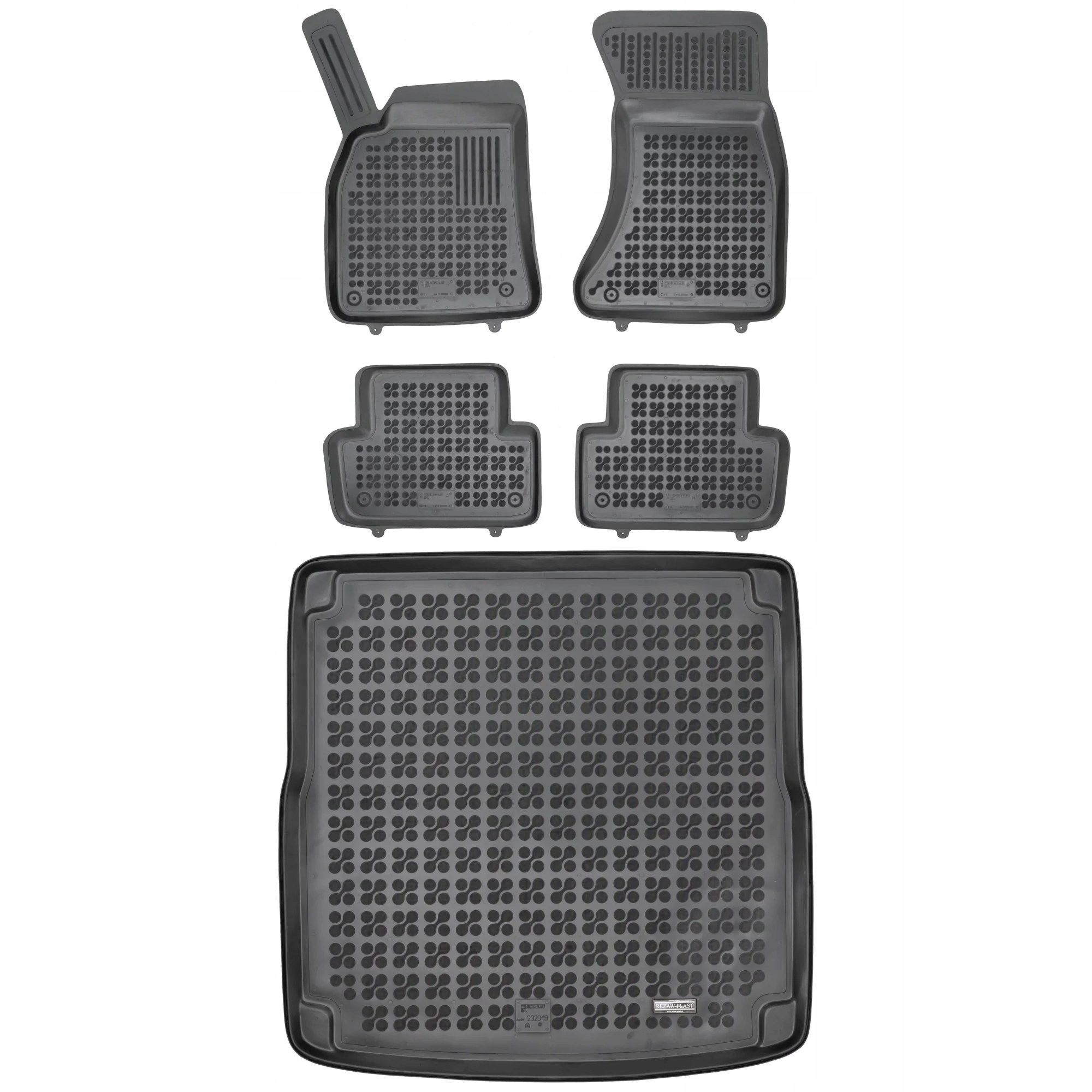 Gumová sada koberčekov a rohoží Audi A4 III B8 2008-2015 Kombi verzia Avant