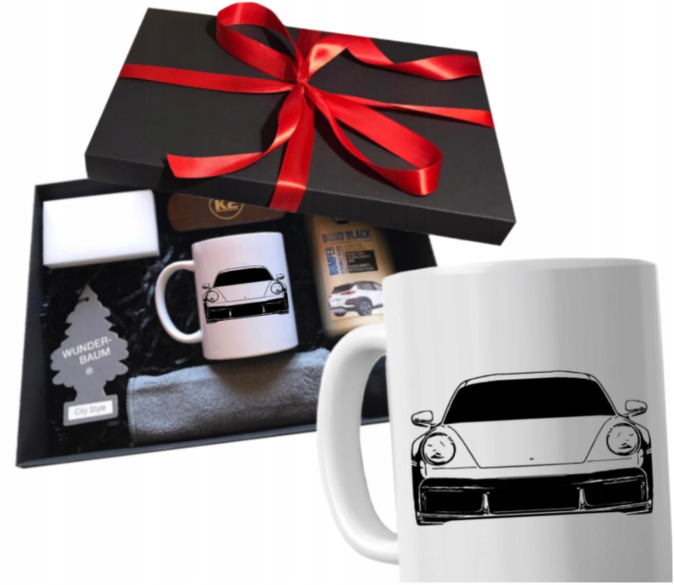Sada hrnků Dárek k narozeninám, svátku, jmeninám pro řidiče auta Porsche