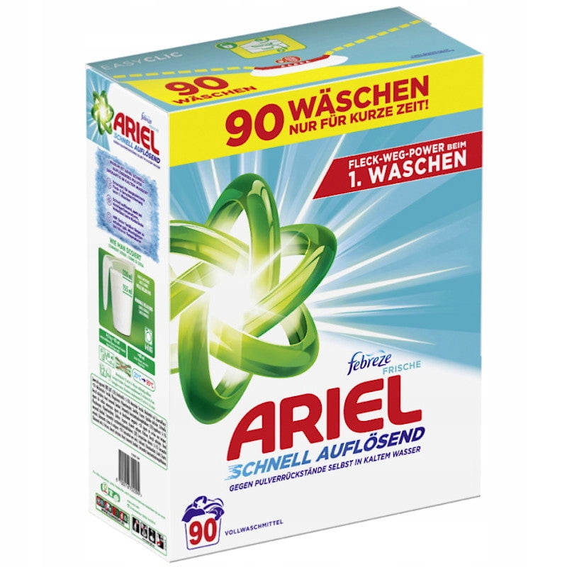 Prášek na praní Ariel Febreze Frische pro bílé a světlé 90 praní