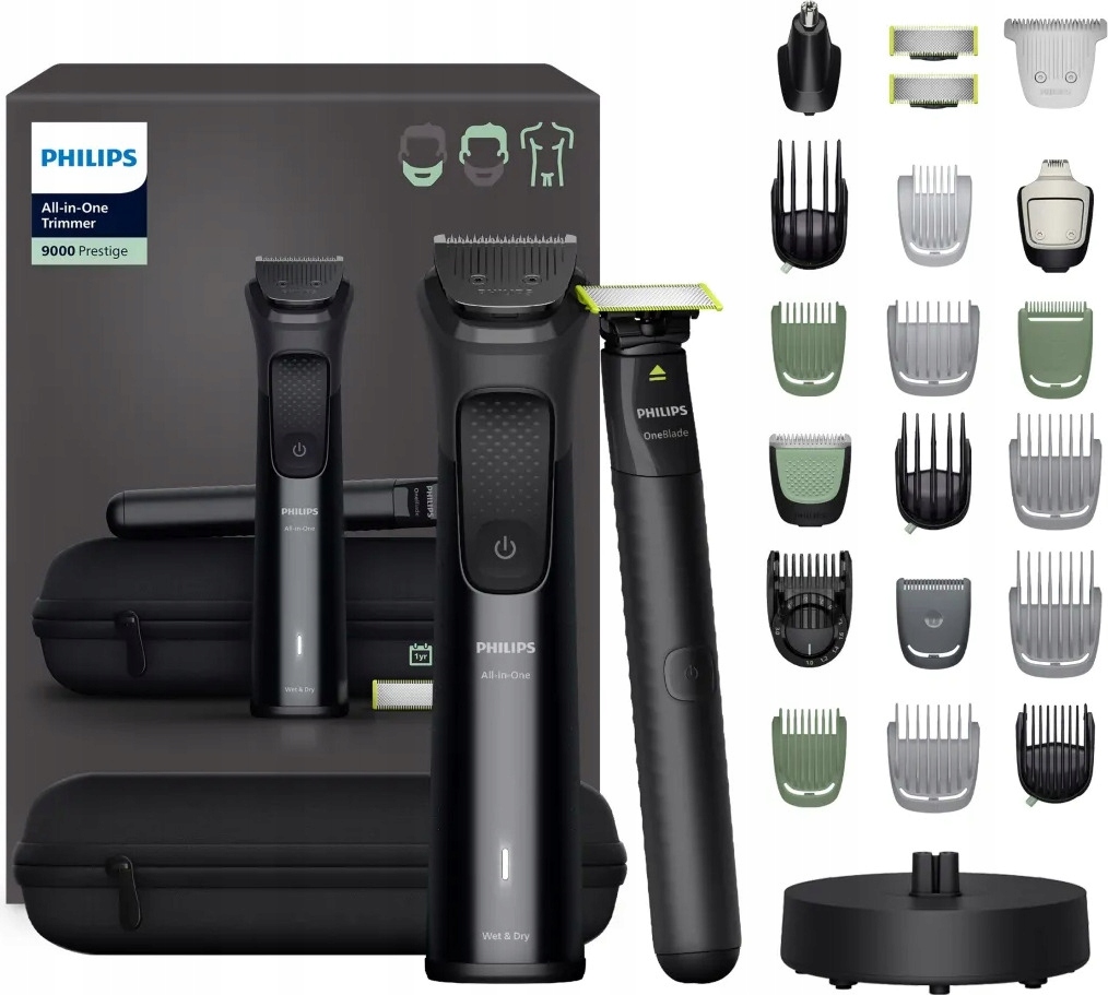 Zestaw Philips Multigroom OneBlade MG9690-30 Czarny