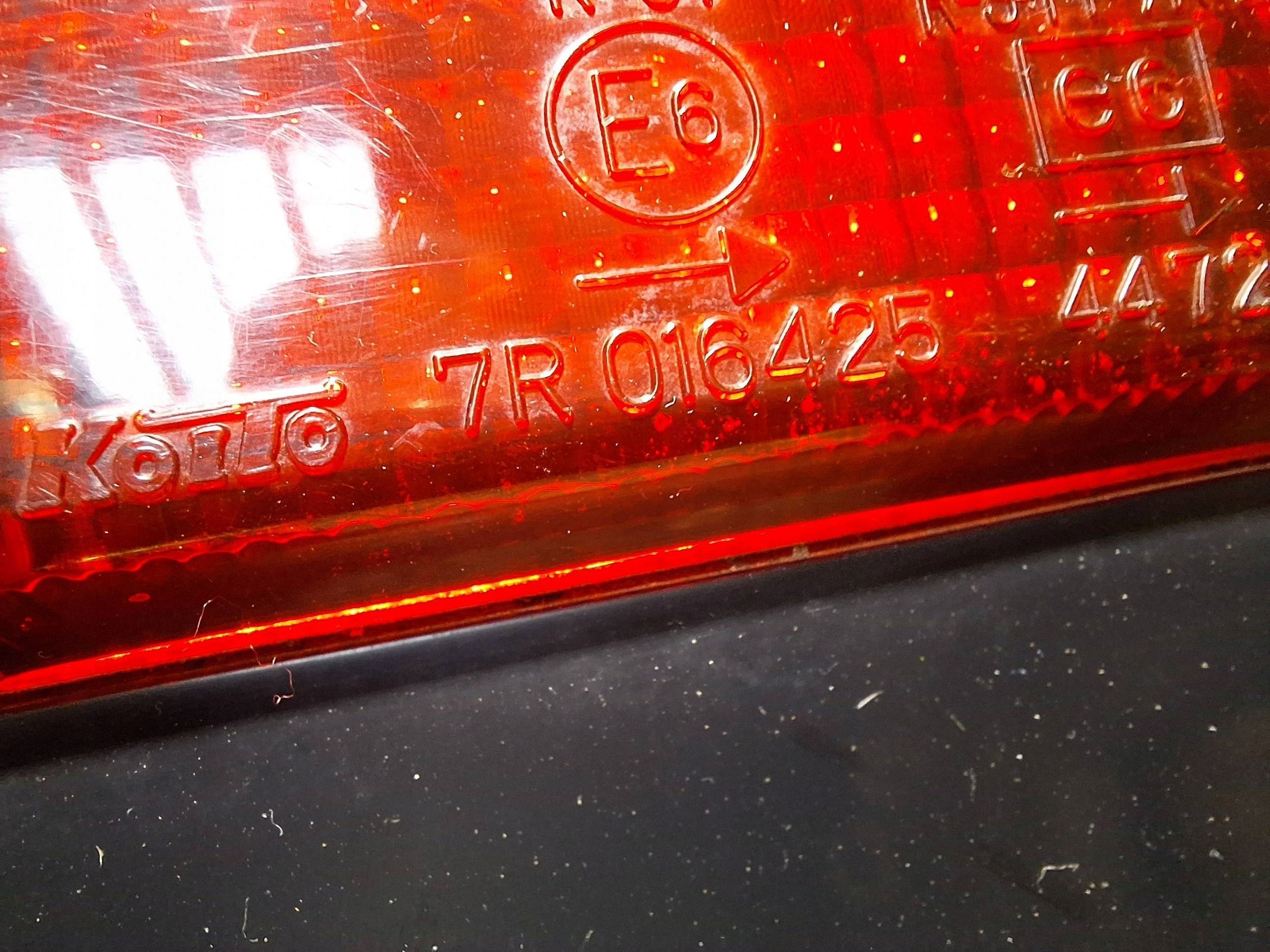 light rear part right TOYOTA MR2 TWIN CAM 16 E-AW10 84-86
